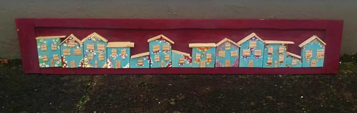 Rustic Fairy Glowing Town / display " v long" - Image 2