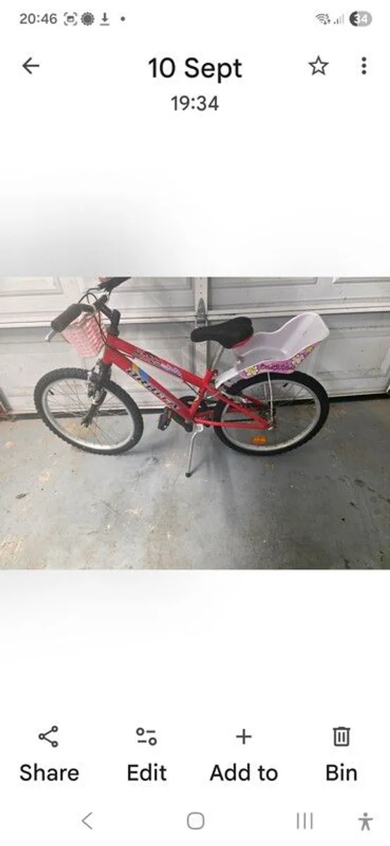 childs bicycle - Image 1