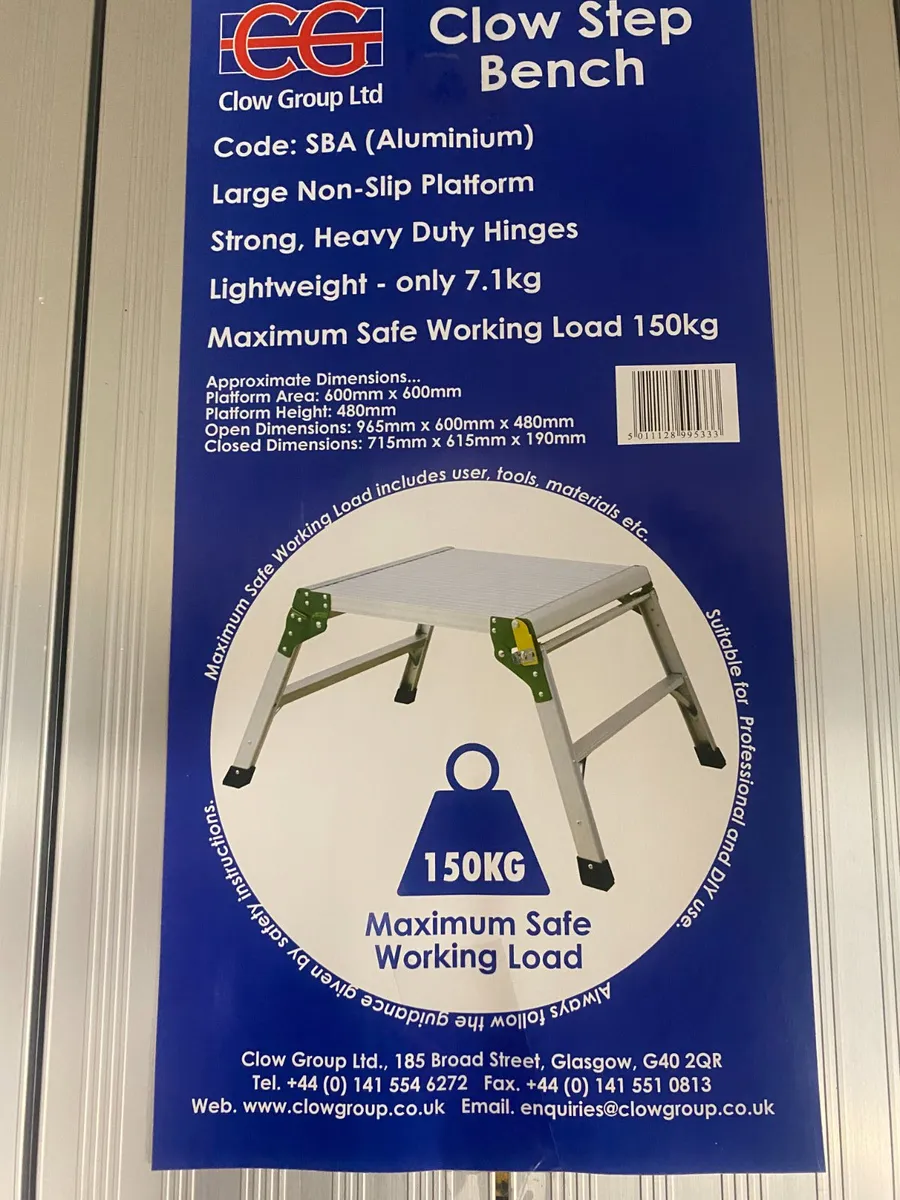 CLOW HOP UP and  A Frame Fibreglass Ladders. - Image 1