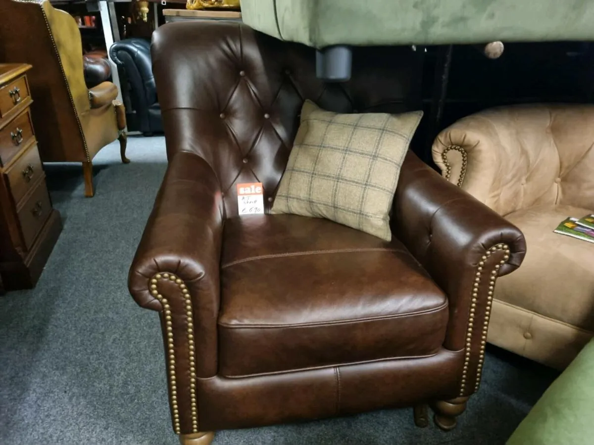 Alexander and James leather chair