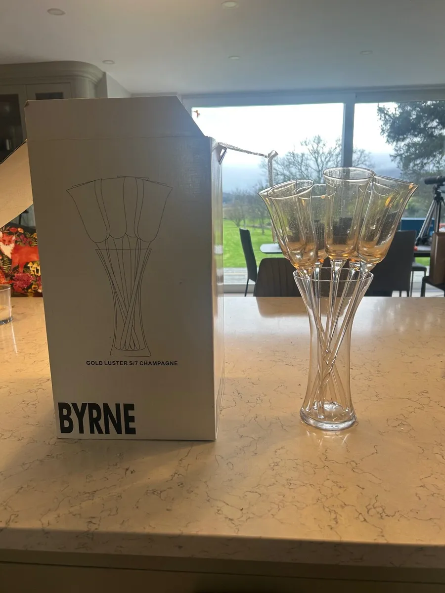 Champagne Flutes/Glasses Vintage - Image 3