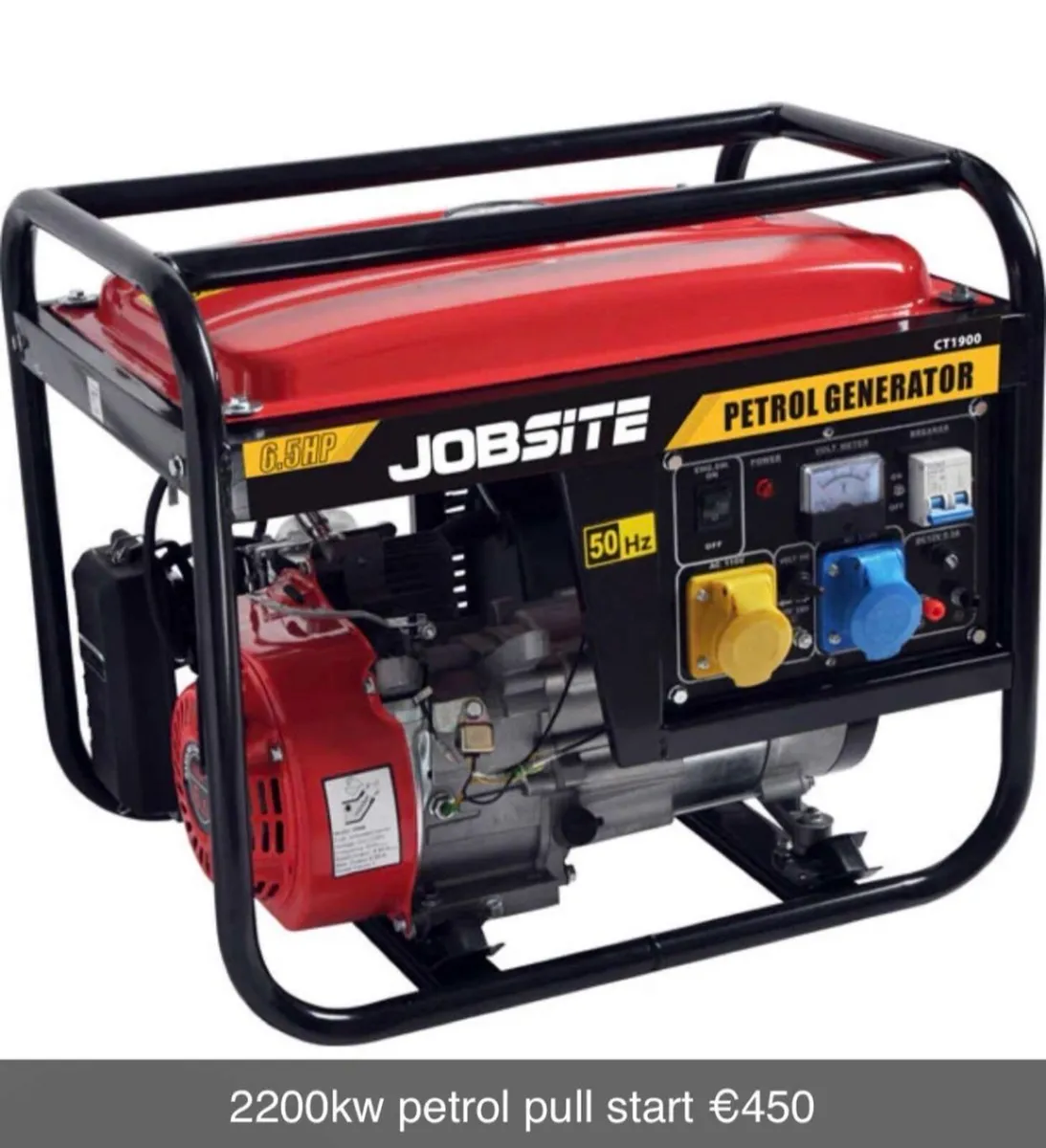 Petrol pull start generator