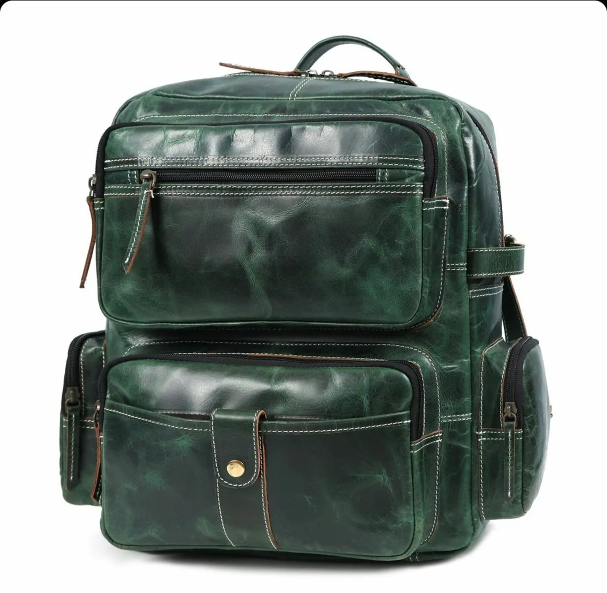 Genuine Leather Backpack for Men &  Women - Image 1