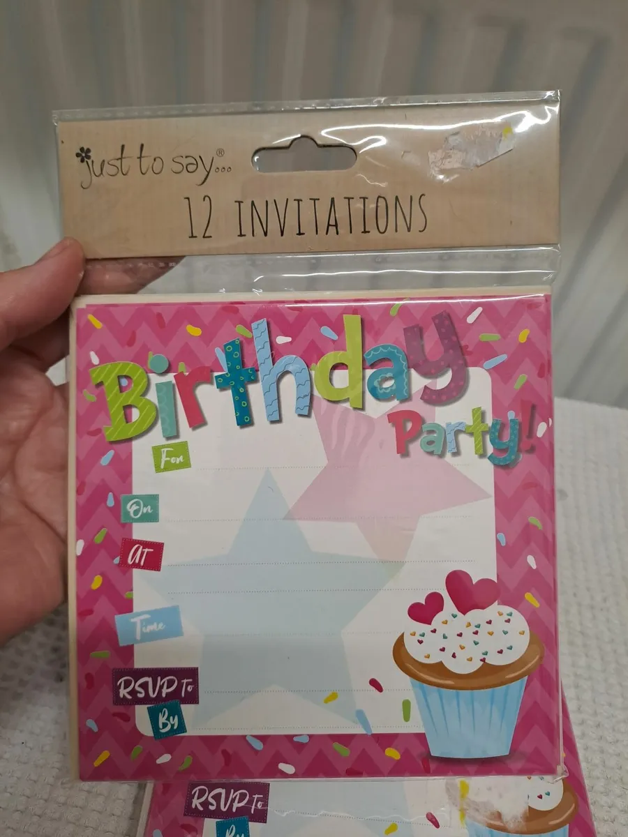 2 packs of Birthday invitations - Image 2