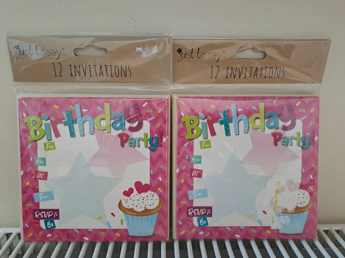 2 packs of Birthday invitations - Image 3