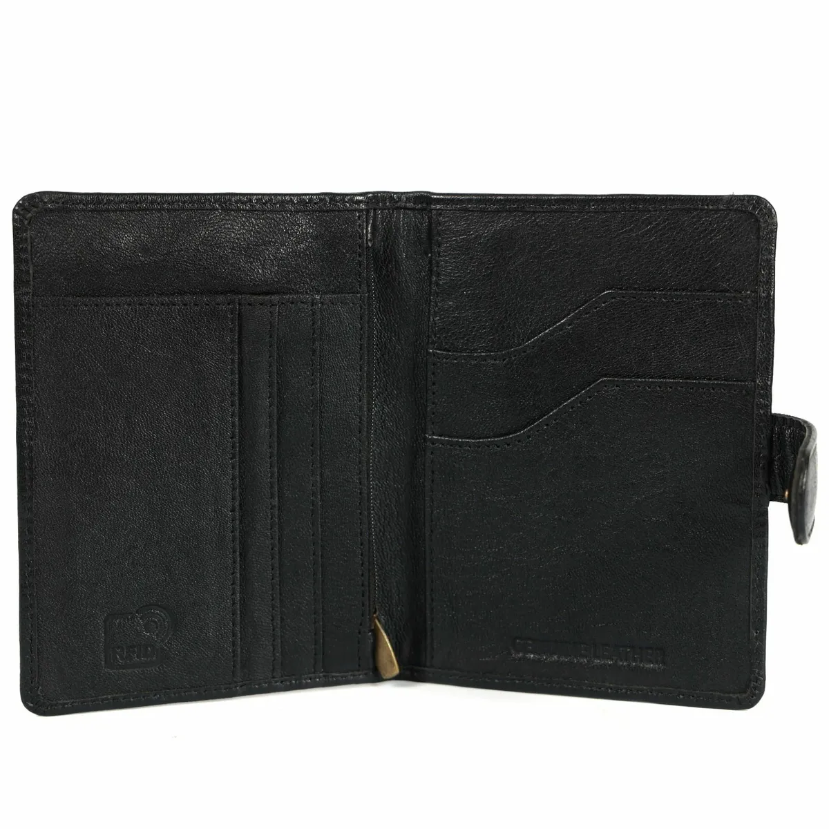 Leather Passport Holder Travel Wallet - Image 3