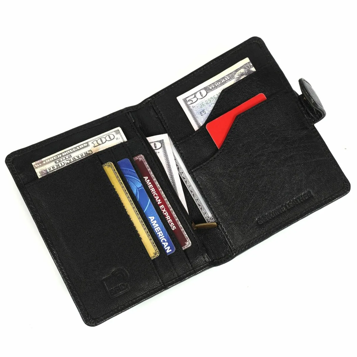 Leather Passport Holder Travel Wallet - Image 4