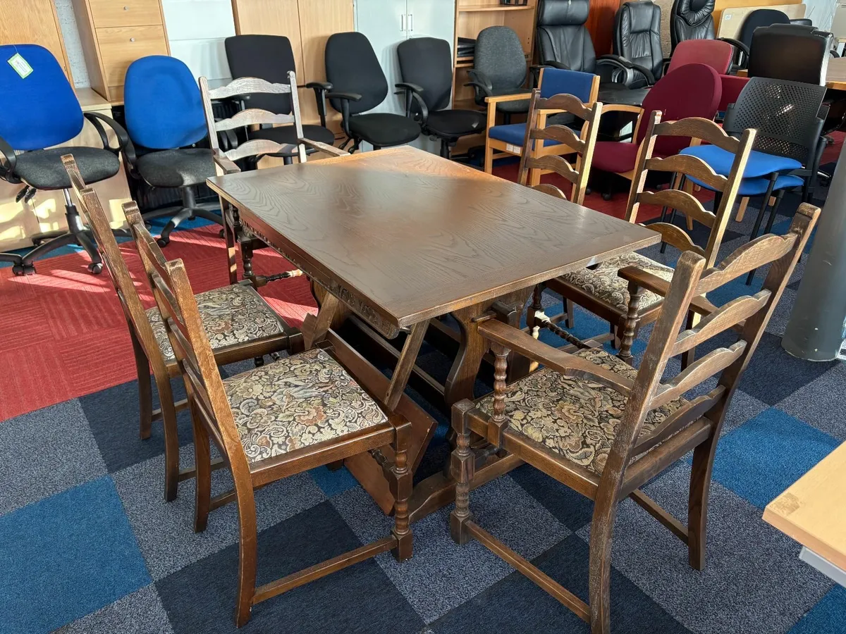Antique Table and Chair Set - ONLY £150 - Image 1