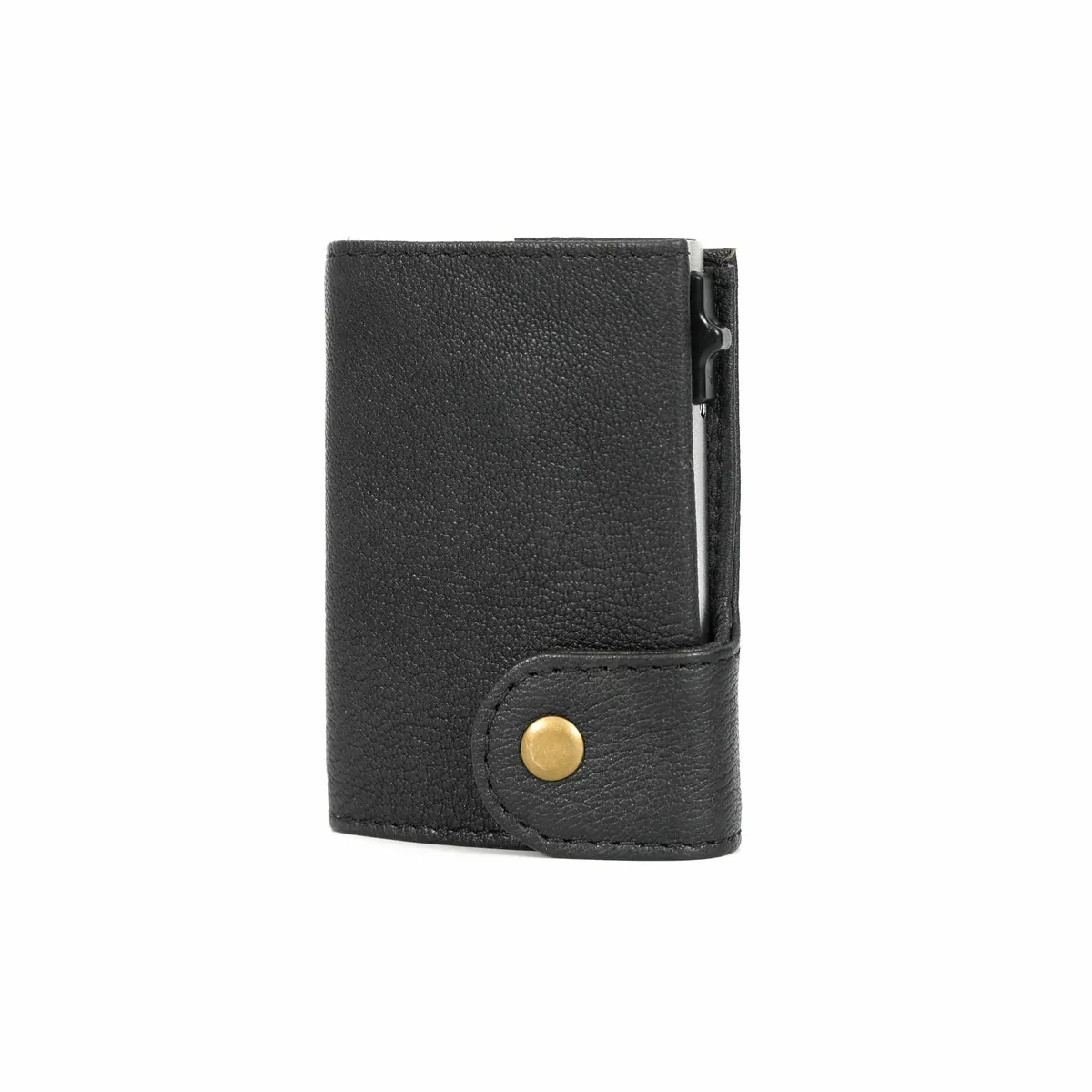 Leather Pop-Up Card Holder RFID Blocking Wallet - Image 1