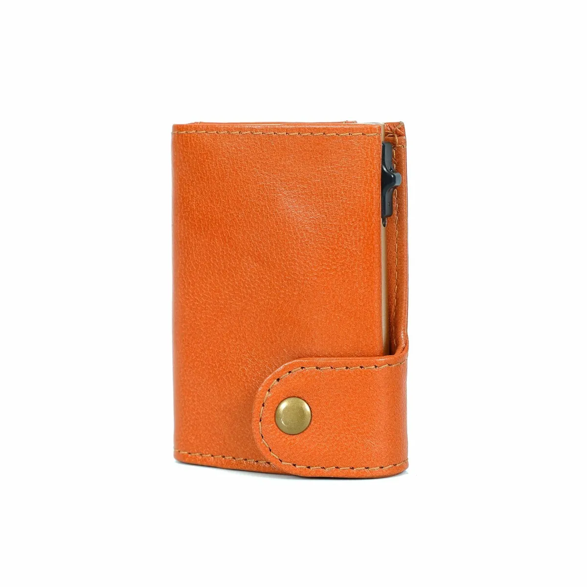 Leather Pop-Up Card Holder RFID Blocking Wallet - Image 1
