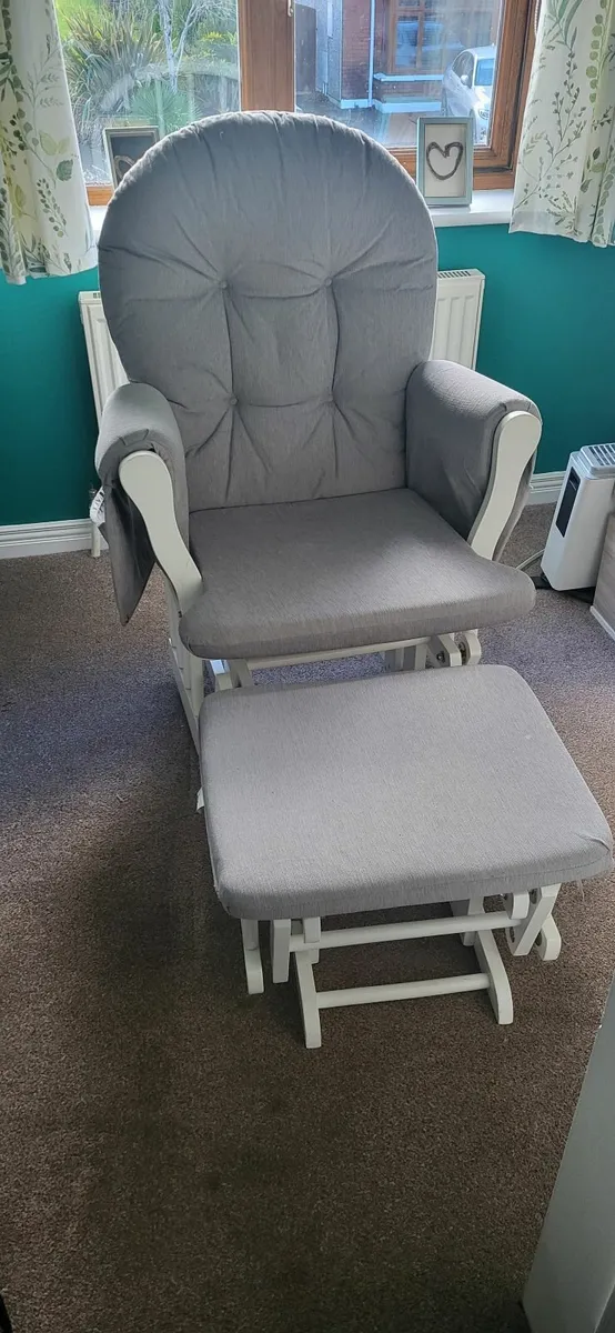 Nursery chair and footstool - Image 1