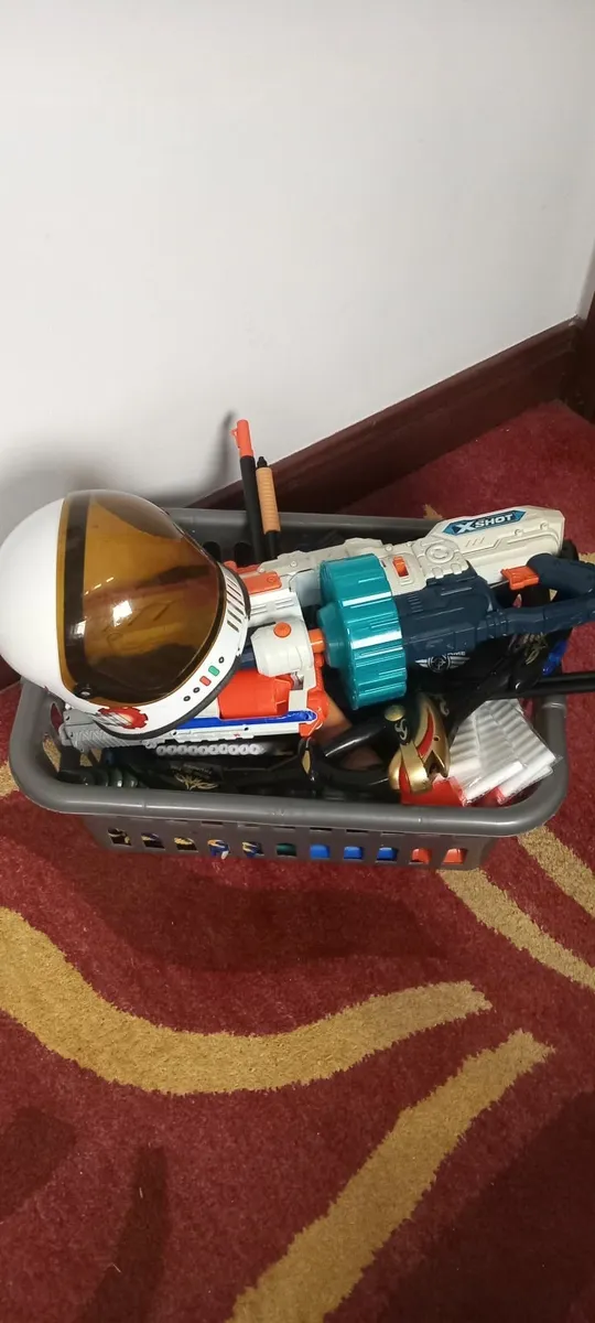 Nerf Guns, targets, bullets etc