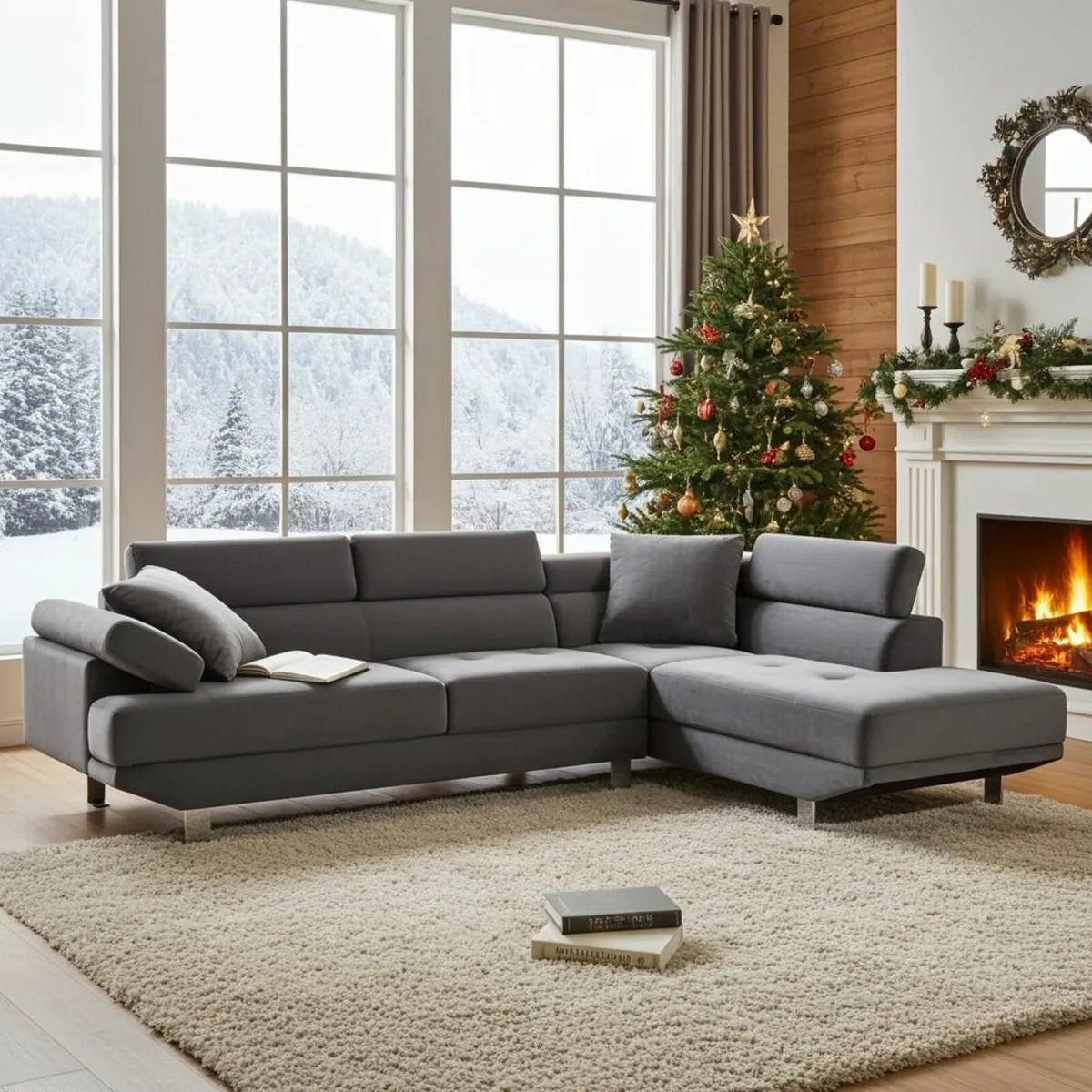 🎄 Premium 262 cm Corner Chaise –Xmas Special - Image 1