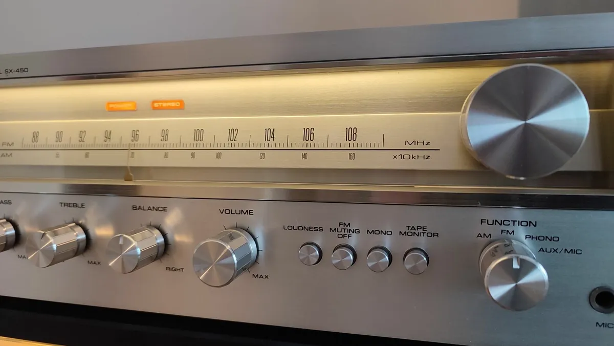 Vintage Pioneer SX-450 Receiver. Cleaned. VGC - Image 2