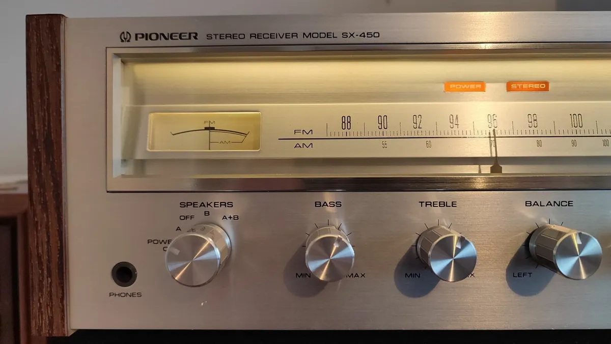 Vintage Pioneer SX-450 Receiver. Cleaned. VGC - Image 3