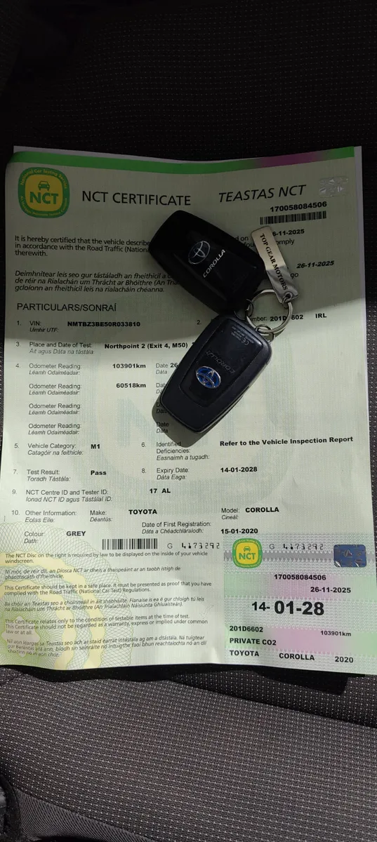 201 - Toyota Corolla 1.8 Petrol Hybrid NCT 2028 - Image 2