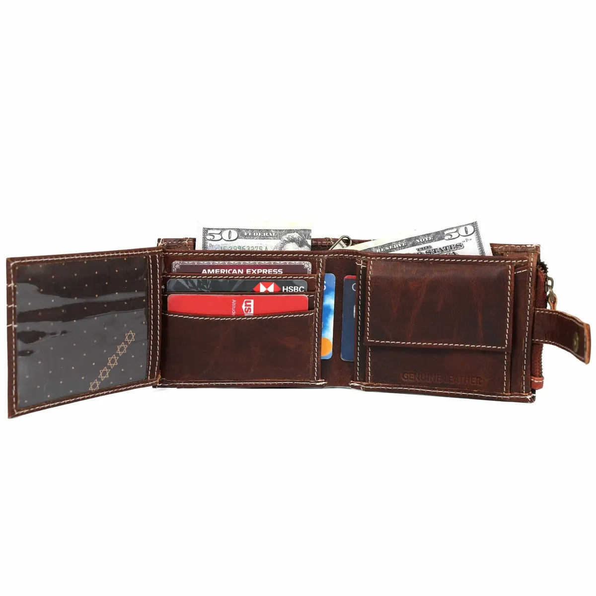 Genuine Leather RFID Blocking Wallet for Men - Image 4