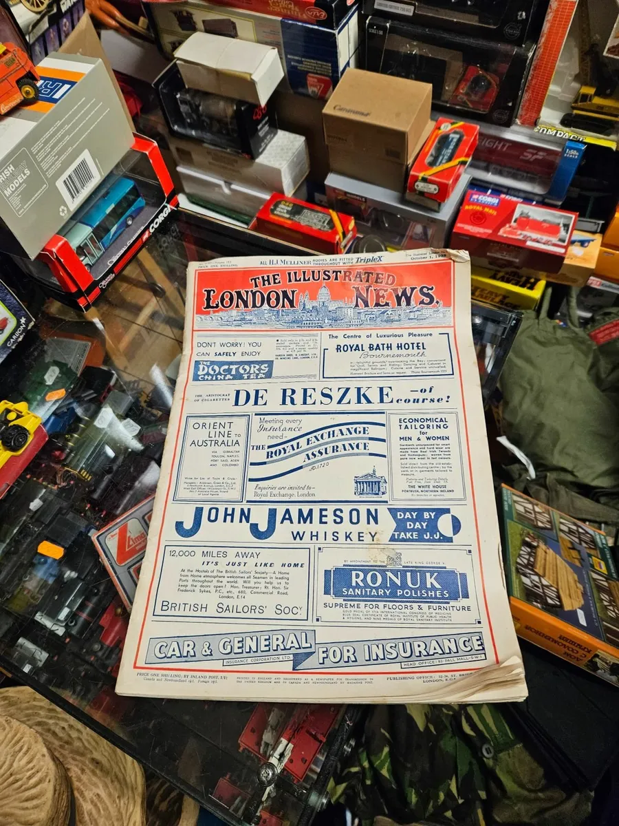 Vintage Illustrated London News 1 Oct 1938 - Image 1