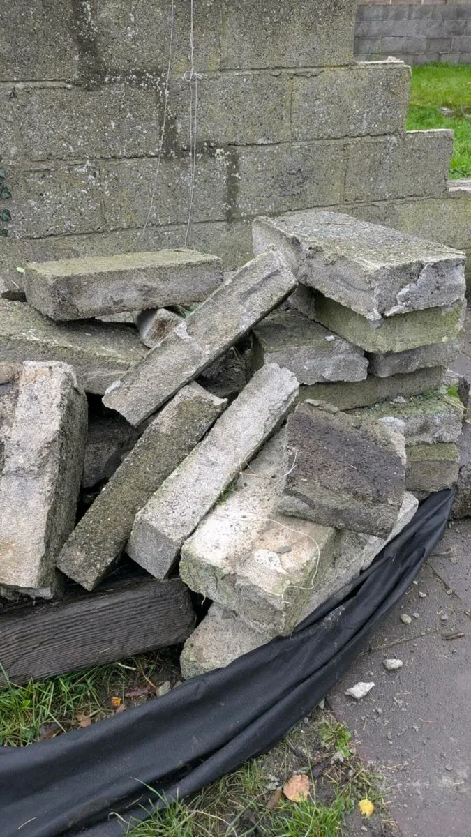 4" cement blocks - Free to take away - Image 1