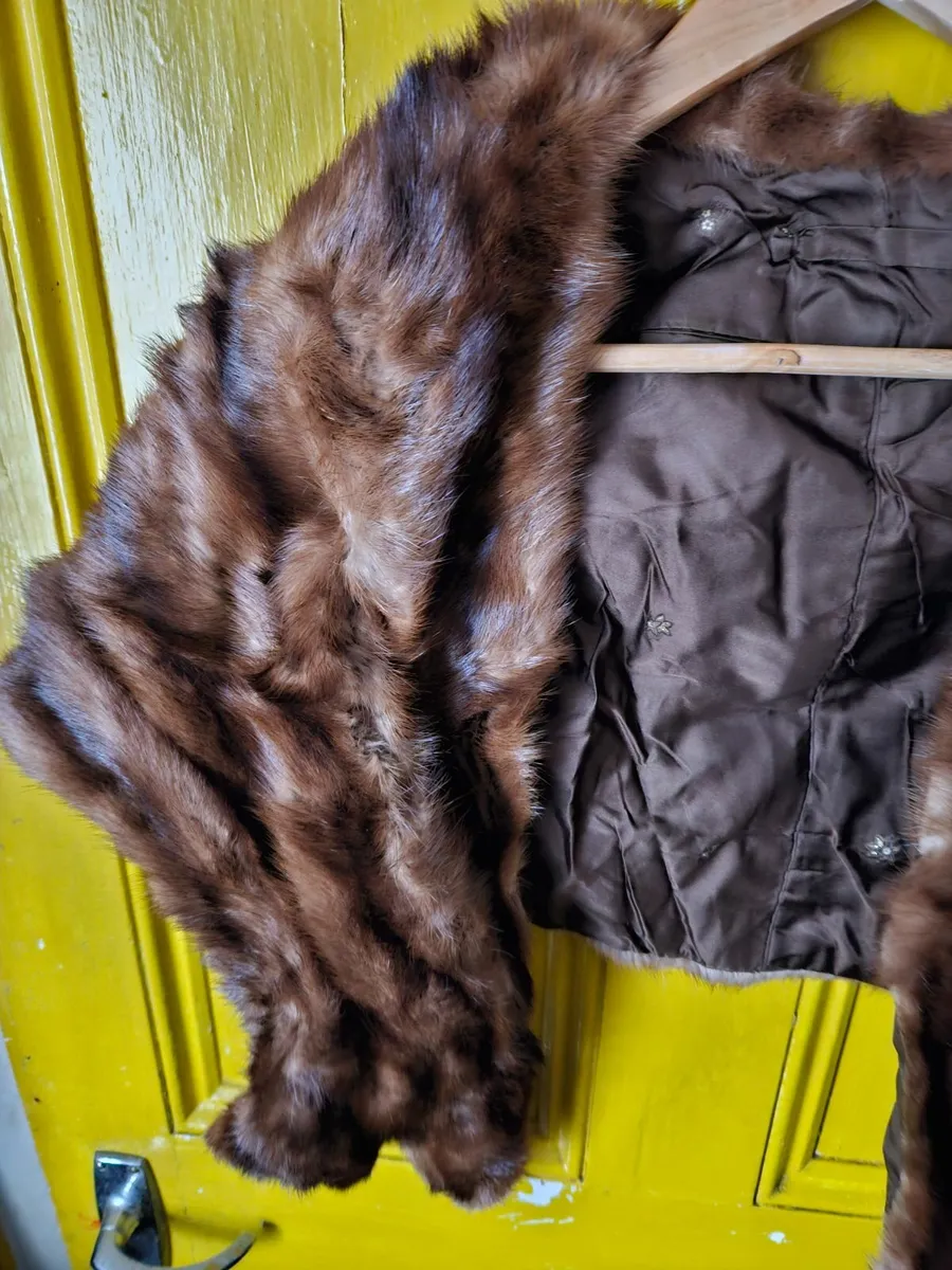 Vintage Fur Shawl - Image 3