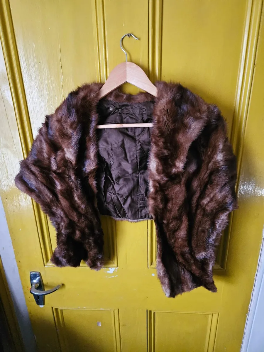 Vintage Fur Shawl - Image 1