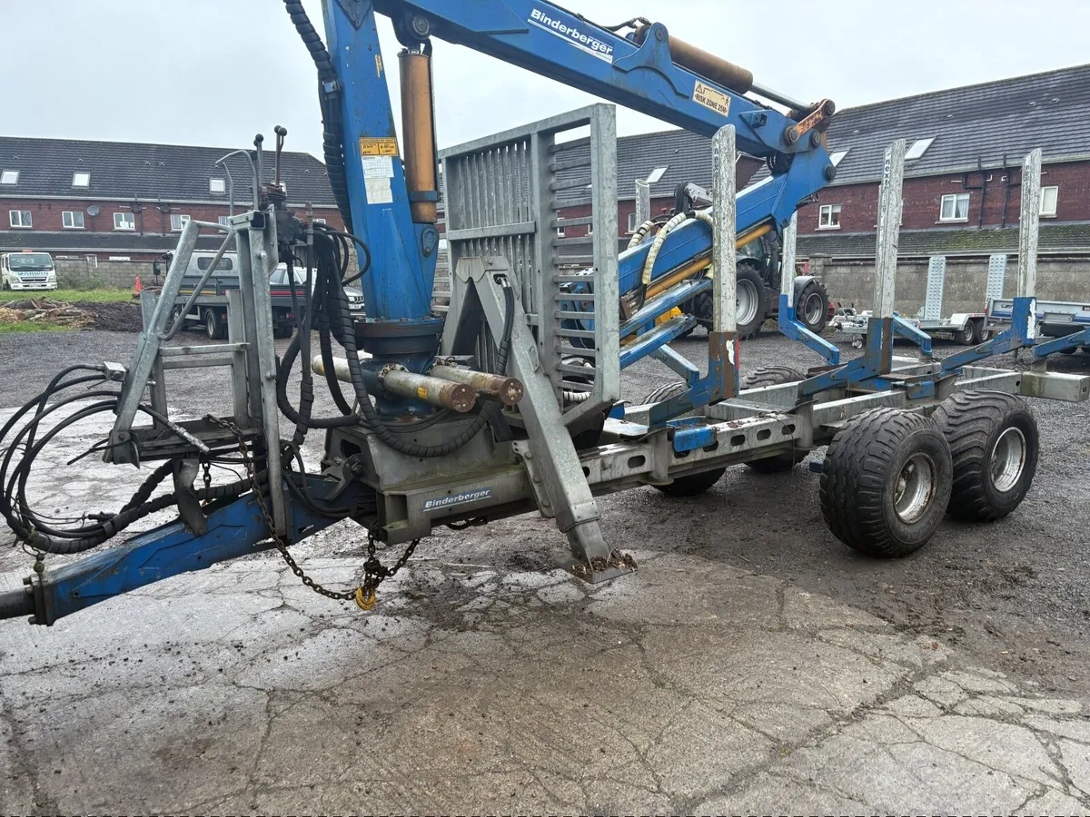 Timber forwarder trailer - forestry - Image 1