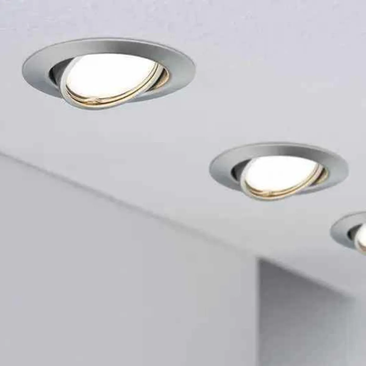 New silver wall /ceiling spotlights 14 each - Image 1
