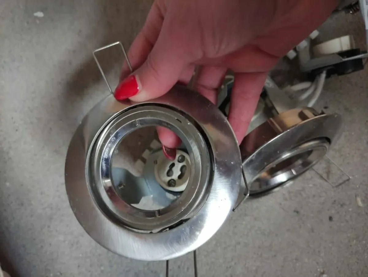 New silver wall /ceiling spotlights 14 each - Image 3