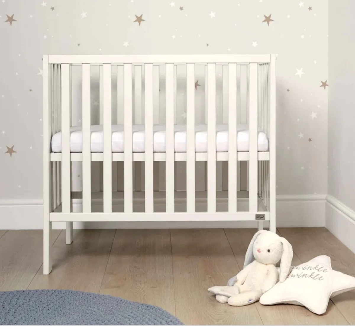 Mamas & Papas Petit Cot with Mattress - Image 1