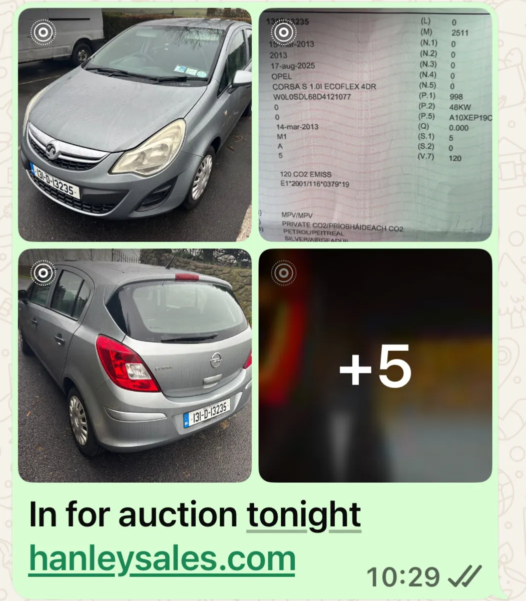 Vans & cars available - Image 1