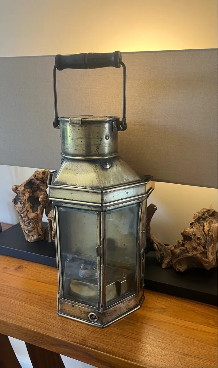 1917 Eli Griffith & Son Ships Lamp - Image 4