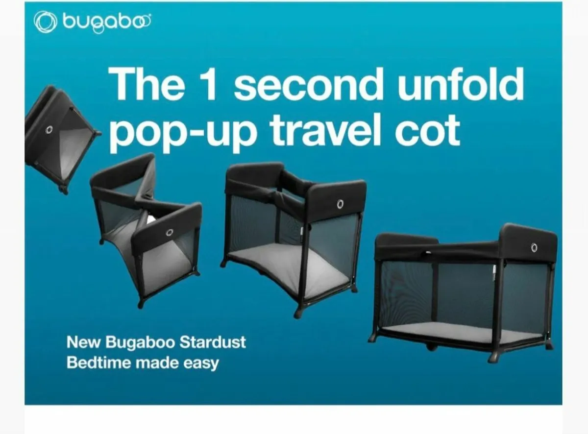 Bugaboo Stardust Travel Cot Black - Image 3