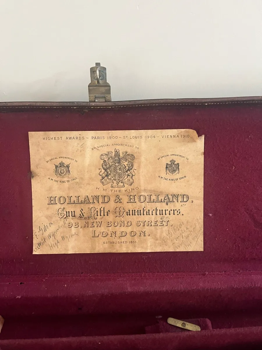 Antique Holland & Holland Gun case - Image 4