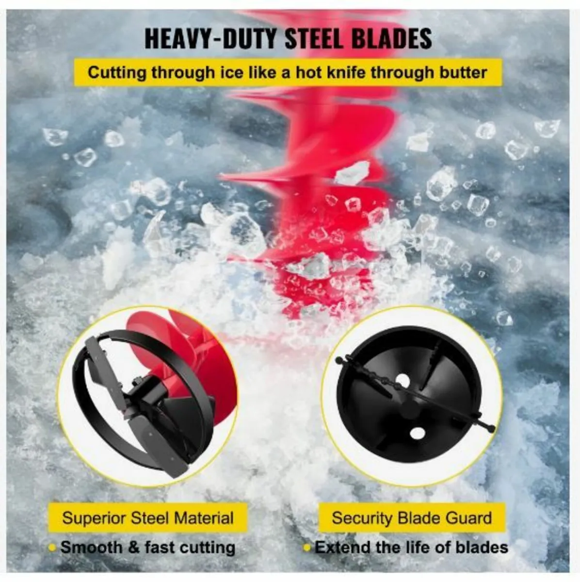 Ice Drill Auger, 8" Diameter - Image 2