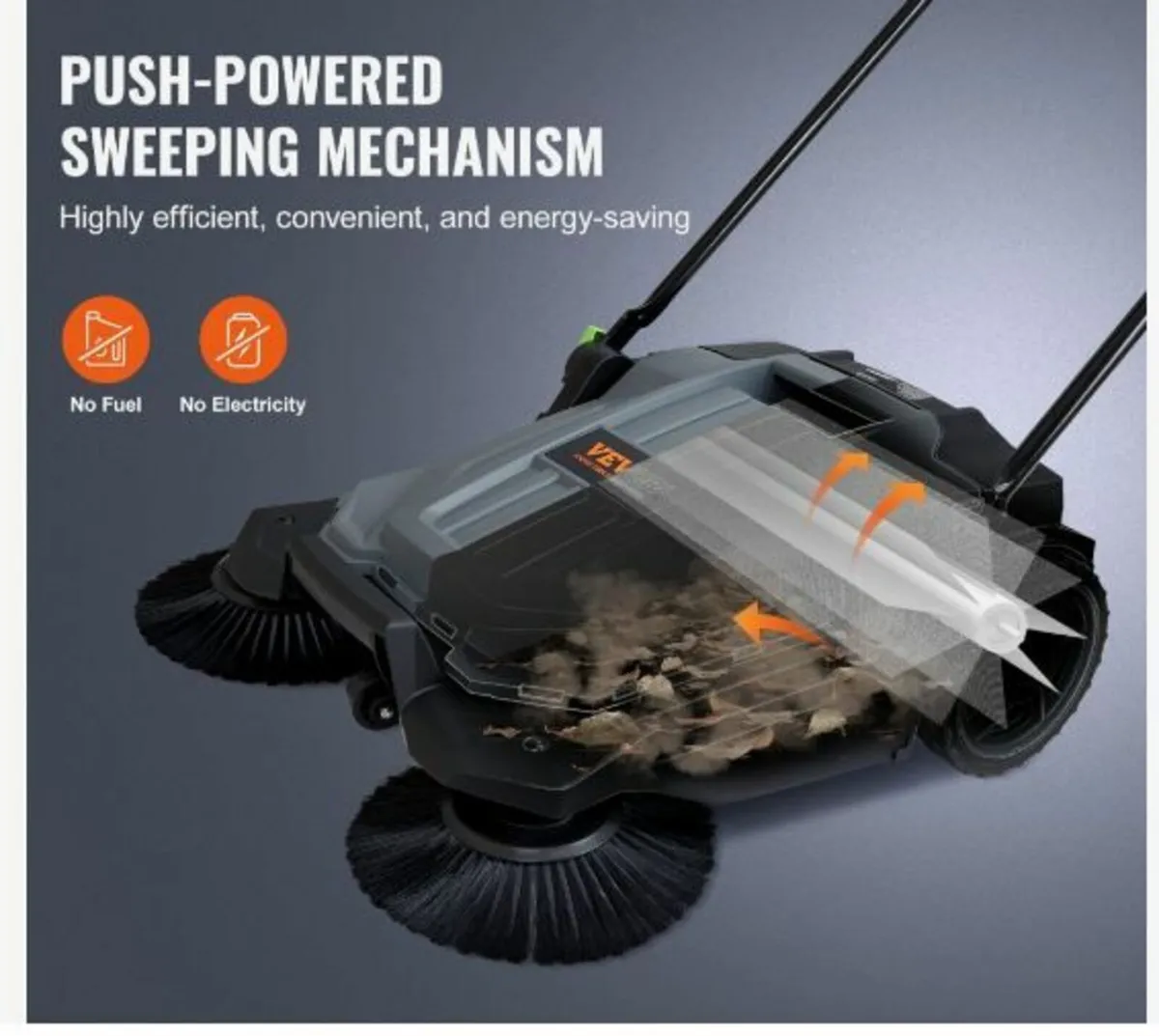 Walk-behind Hand Push Floor Sweeper - Image 2