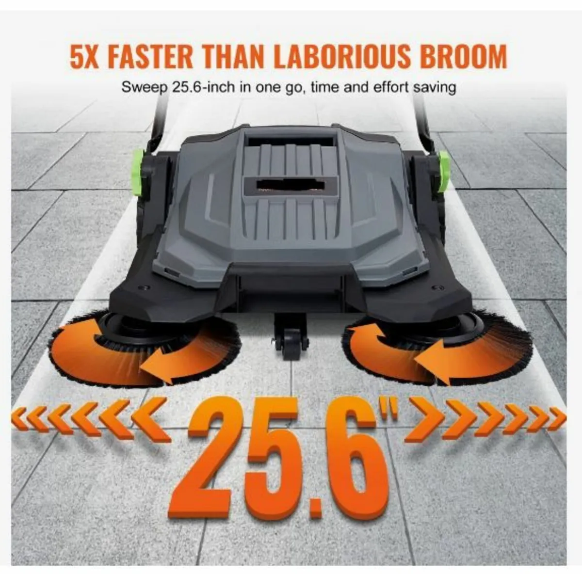 Walk-behind Hand Push Floor Sweeper - Image 3