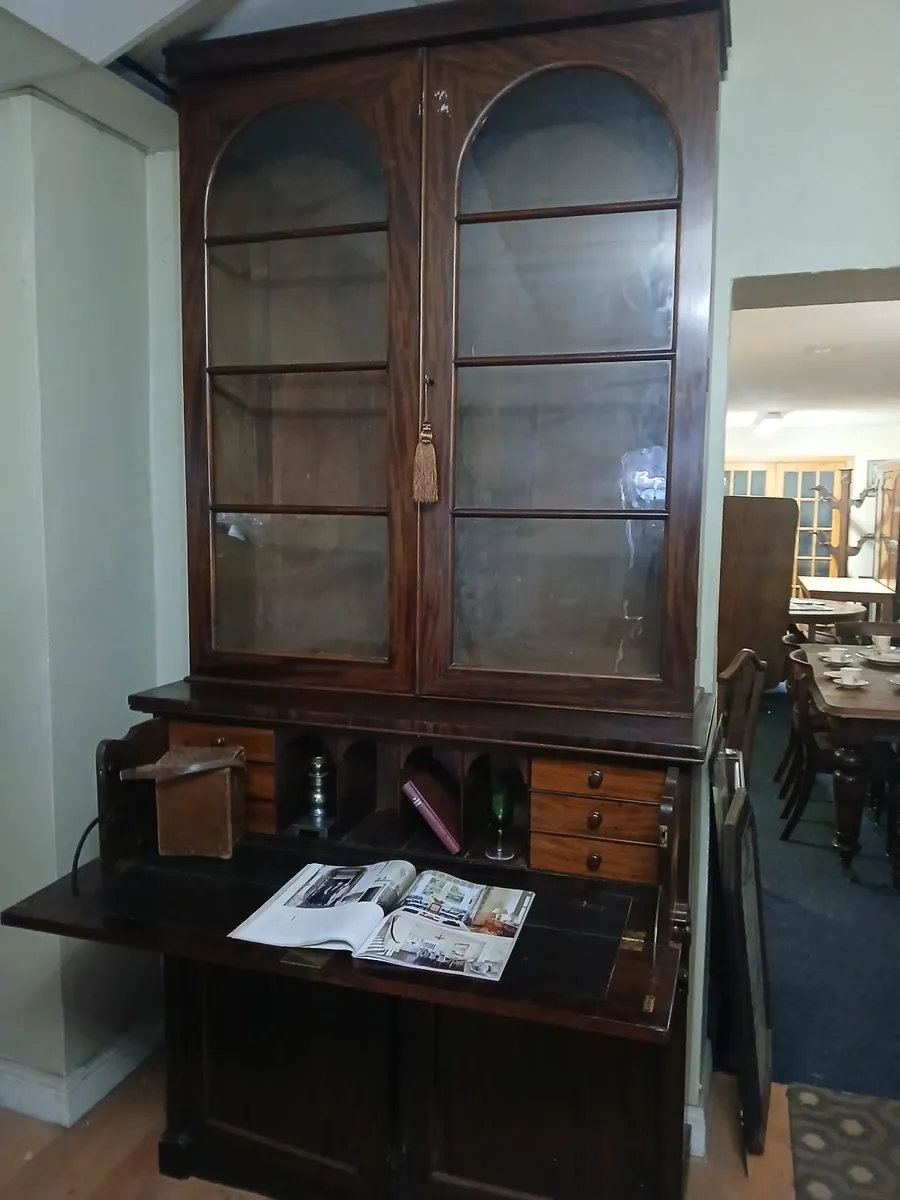 antique secretaire bookcase