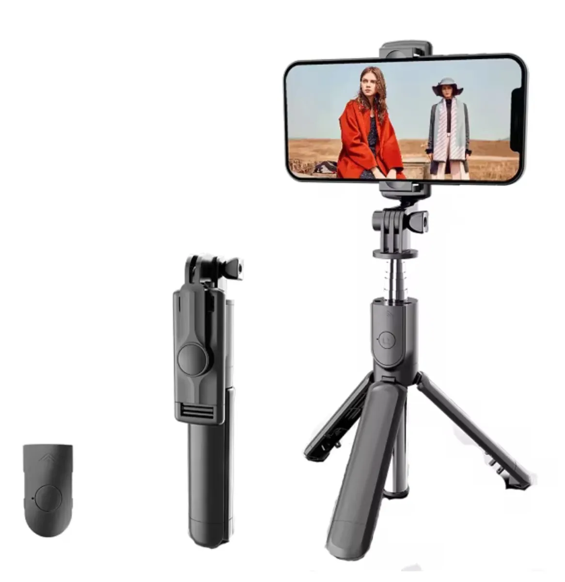 Selfie Stick Tripod with wireless remote - Image 1