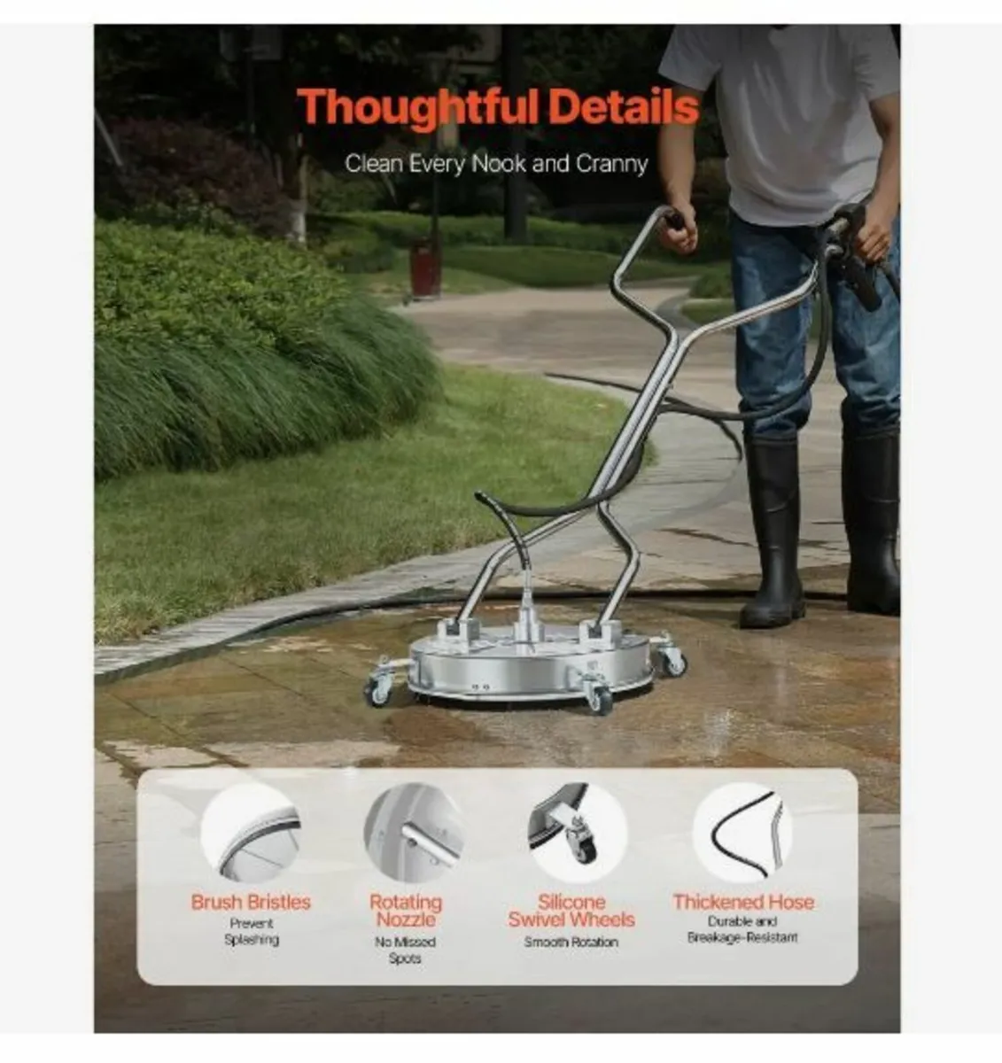 18" Pressure Washer Surface Cleaner - Image 3