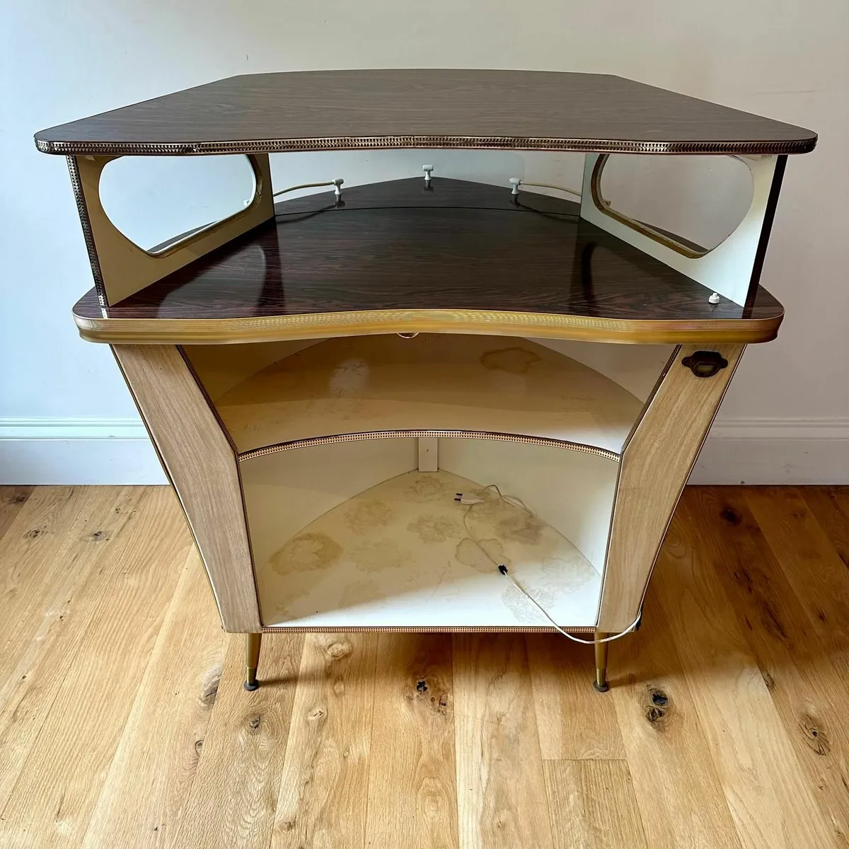 Vintage 1950s Melamine Cocktail Bar – Nautical Boa - Image 4