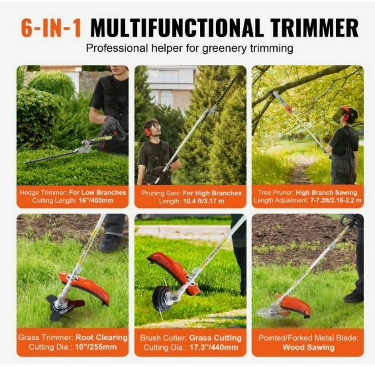 43CC 6-in-1 Multi-Functional Trimming Tools - Image 2