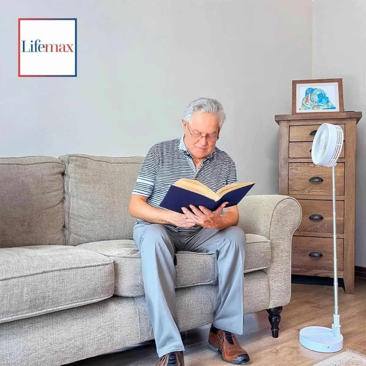 Rechargeable Foldaway Fan - Image 1