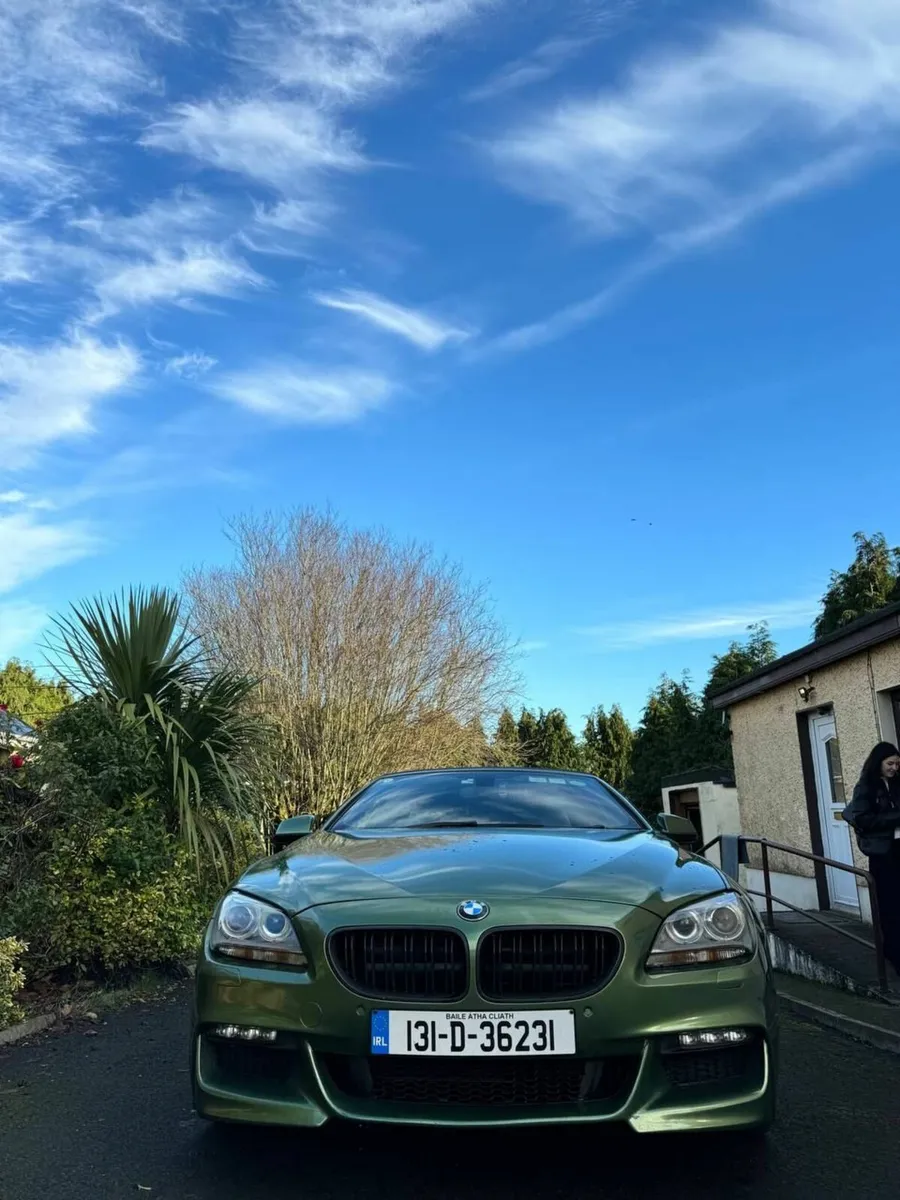 2013 BMW 640d Convertible - Unique Green Wrap - Image 3