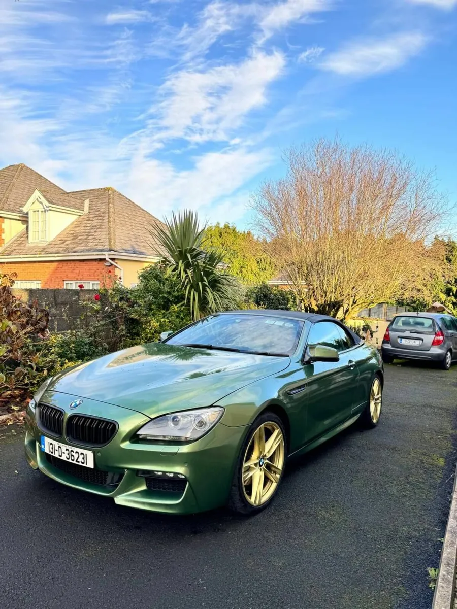 2013 BMW 640d Convertible - Unique Green Wrap - Image 4