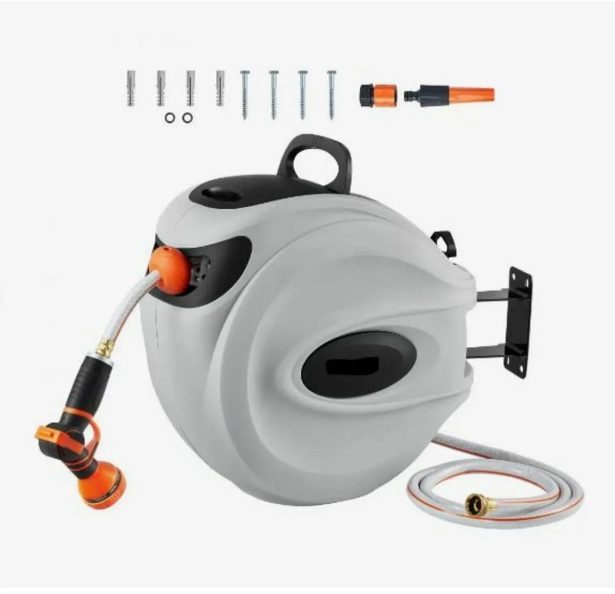 Retractable Garden Hose Reel, 1/2" x 131.23 ft - Image 1