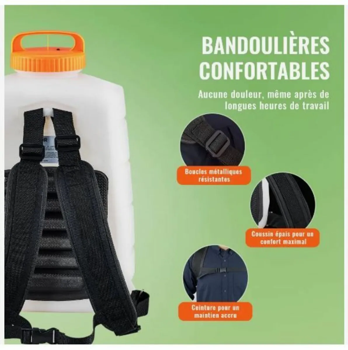 Battery Powered Backpack Sprayer 15.1 L Tank - Image 2