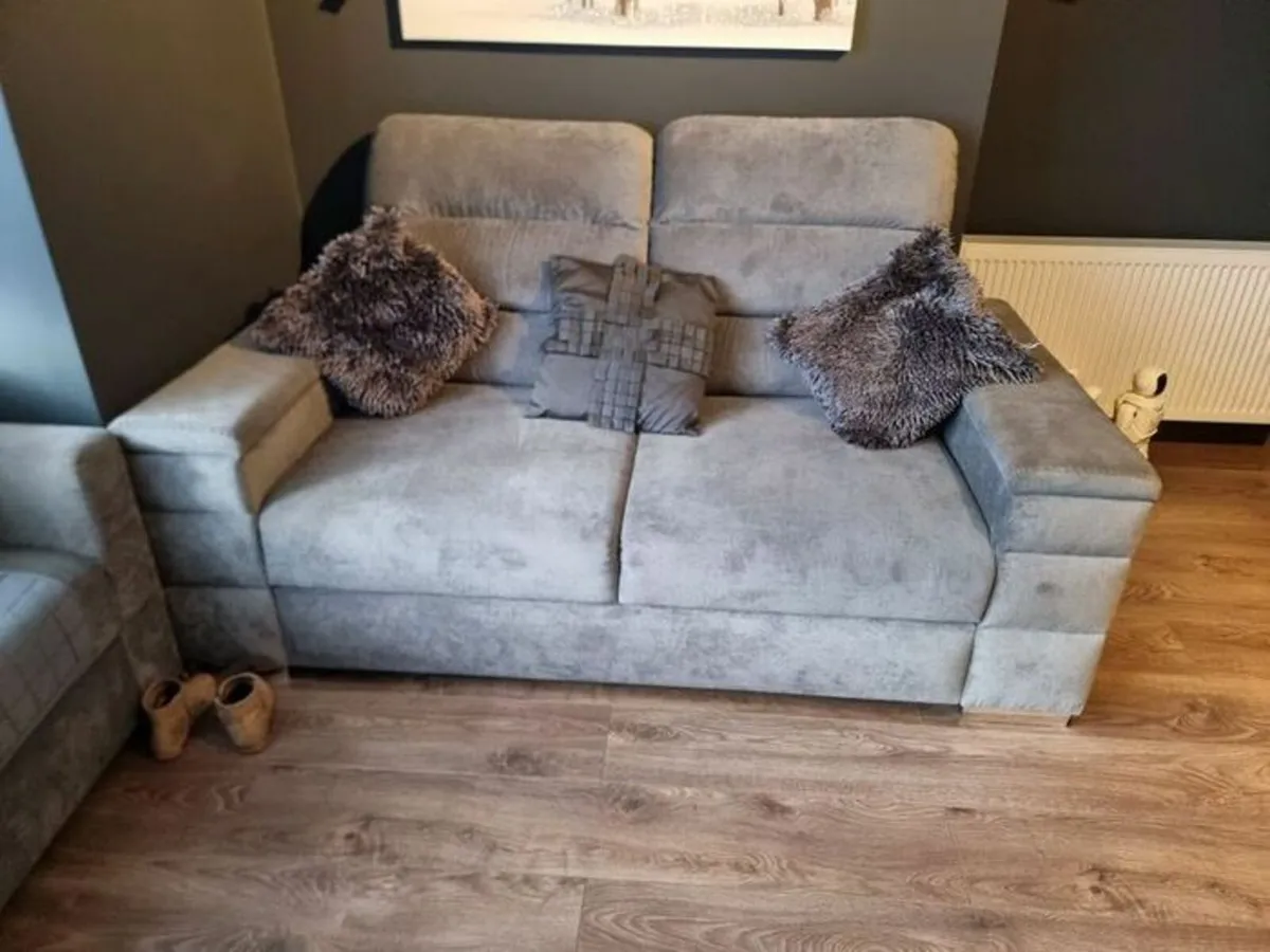 Double sofa with storage and electrical sockets - Image 2