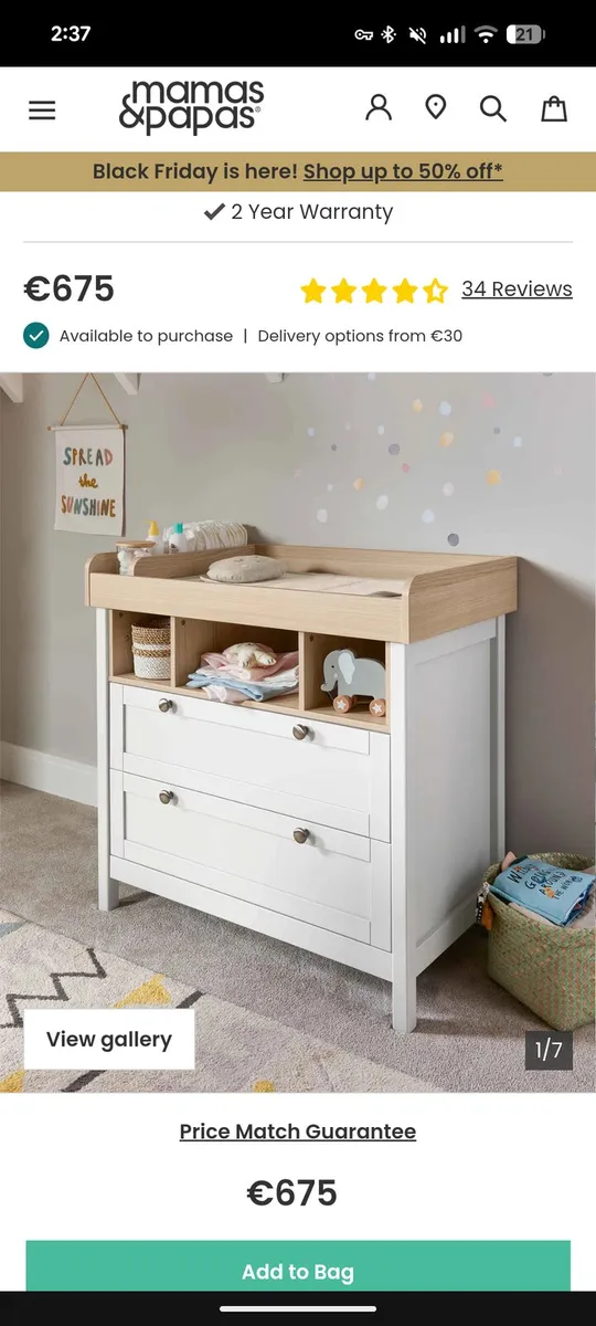 Mamas & Papas Harwell Dresser Changer - Image 4