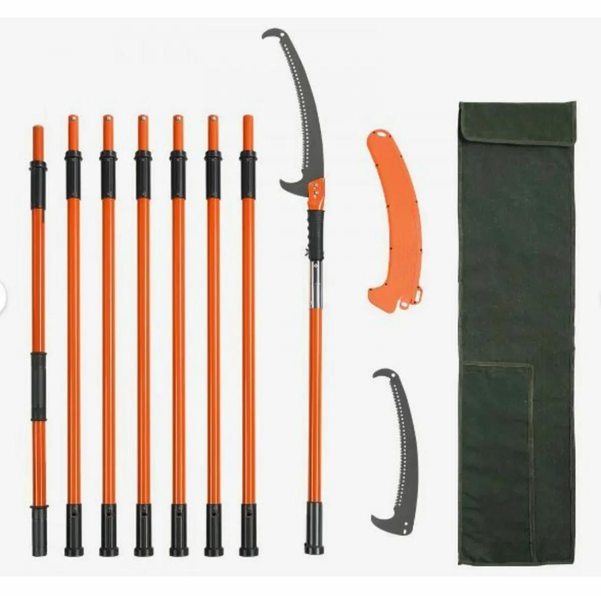 Manual Pole Saw, 2.2 - 8.2 m Extendable Tree - Image 1