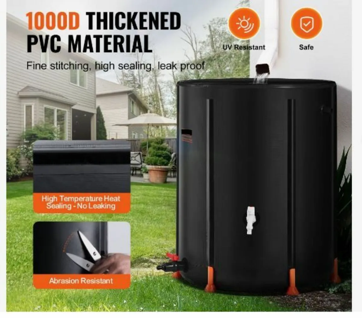 Collapsible Rain Barrel 378.5 L Rain Catcher - Image 3